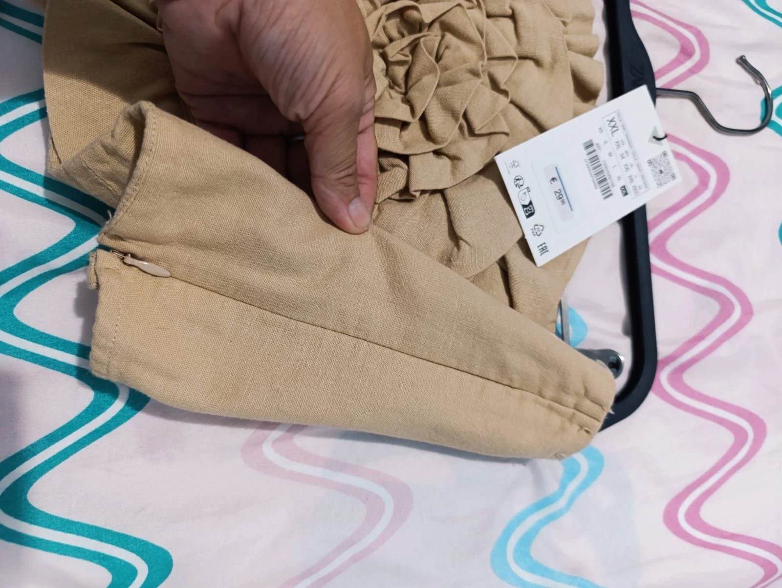 Top Zara linho rosa grande tamanho XXL – photo 10